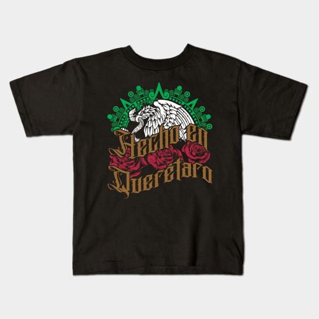 Hecho en Queretaro Kids T-Shirt by Velvet Love Design 